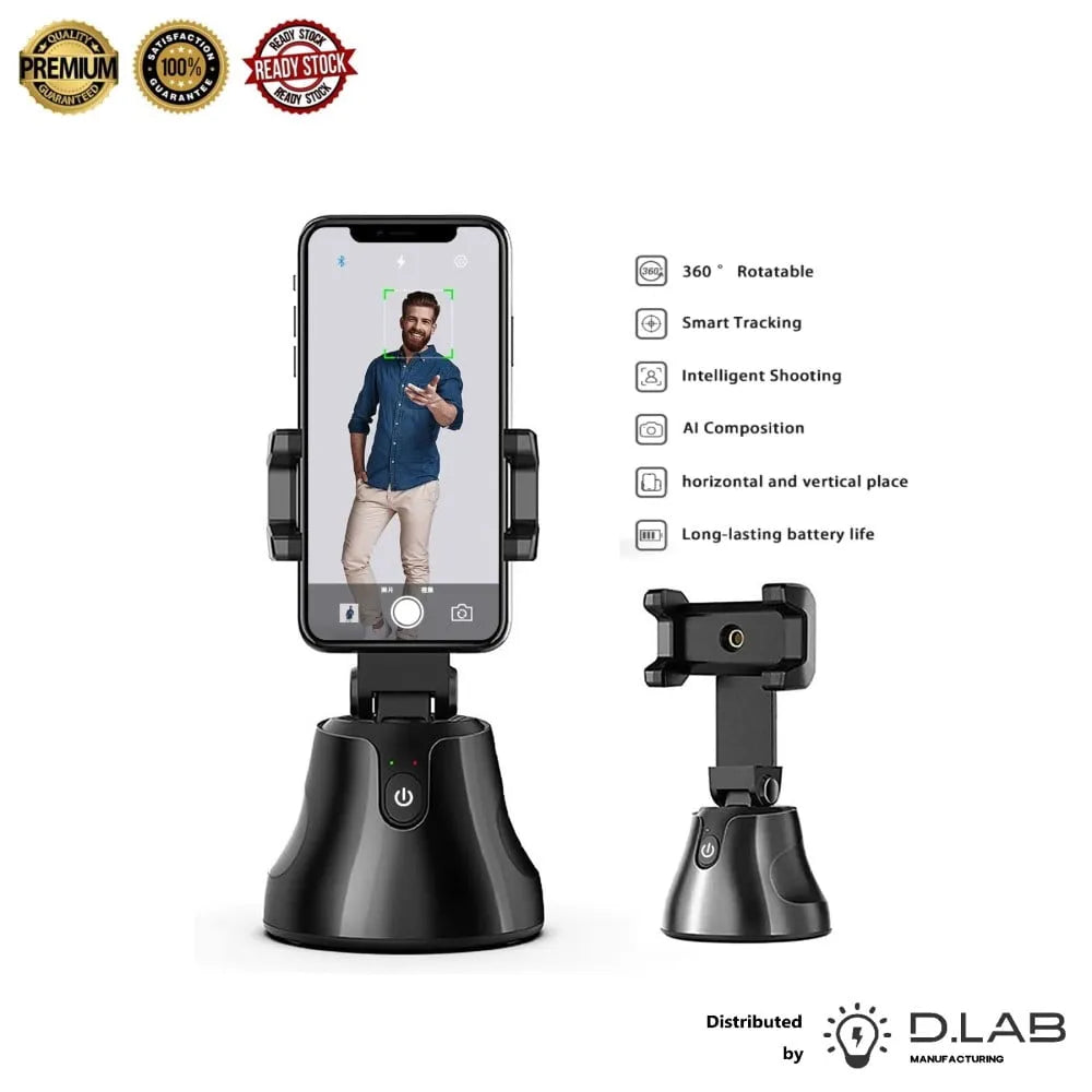 Auto Face Tracking Tripod hohem 360 Smart Shooting Holder Gesture Control No App Required 360 Rotation Selfie Stand