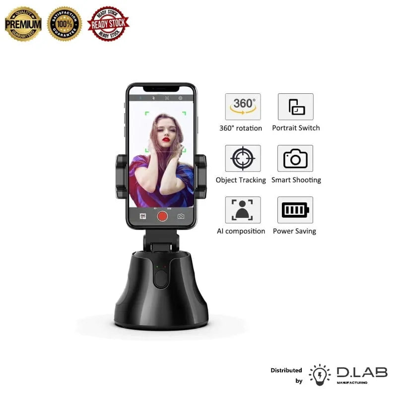 Auto Face Tracking Tripod hohem 360 Smart Shooting Holder Gesture Control No App Required 360 Rotation Selfie Stand