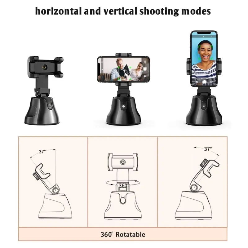 Auto Face Tracking Tripod hohem 360 Smart Shooting Holder Gesture Control No App Required 360 Rotation Selfie Stand